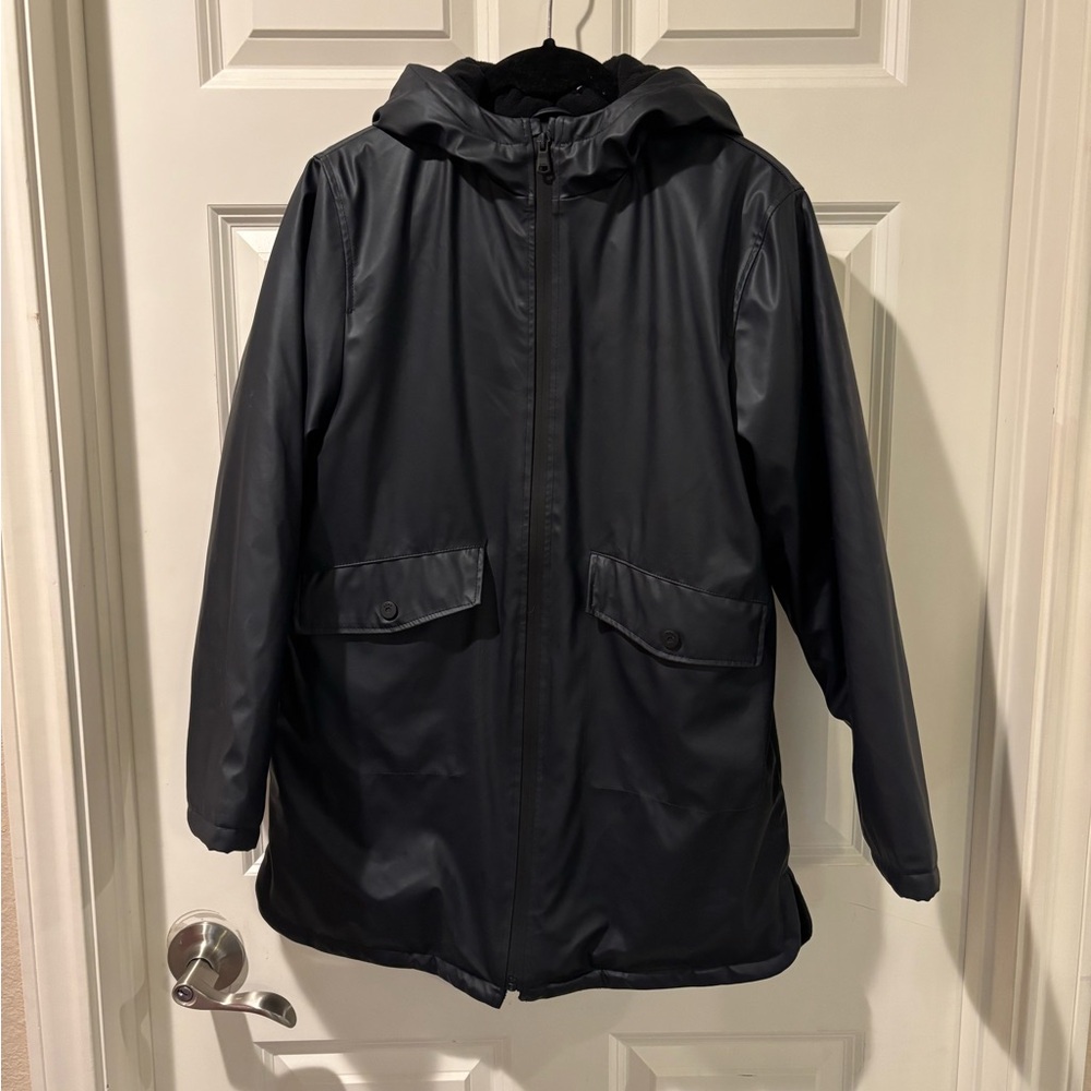 Zara Navy Blue Hooded Raincoat Kid’s 11-12